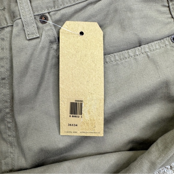 Levi's 505 Regular Tan Straight Jeans Casual Style Size 36x34 - Picture 10 of 15